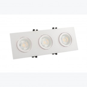 DK3023-WH Встраиваемый светильник, IP 20, 10 Вт, GU5.3, LED, белый, пластик в Сургуте - surgut.ok-mebel.com | фото 2