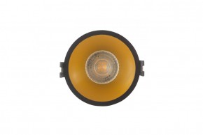 DK3026-BG Встраиваемый светильник, IP 20, 10 Вт, GU5.3, LED, черный/золотой, пластик в Сургуте - surgut.ok-mebel.com | фото