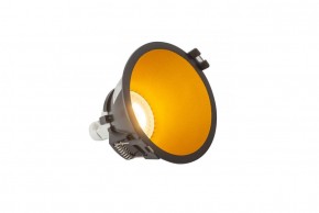 DK3026-BG Встраиваемый светильник, IP 20, 10 Вт, GU5.3, LED, черный/золотой, пластик в Сургуте - surgut.ok-mebel.com | фото 3