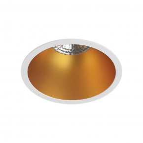DK3026-WG Встраиваемый светильник, IP 20, 10 Вт, GU5.3, LED, белый/золотой, пластик в Сургуте - surgut.ok-mebel.com | фото