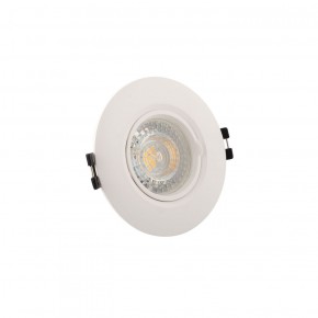 DK3028-WH Встраиваемый светильник, IP 20, 10 Вт, GU5.3, LED, белый, пластик в Сургуте - surgut.ok-mebel.com | фото 2