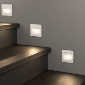 DK3050-WH Светильник встраиваемый в стену, IP 20, LED 3000, 1 Вт, белый, пластик в Сургуте - surgut.ok-mebel.com | фото 6