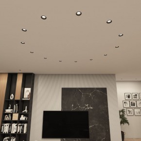 DK3055-BK Встраиваемый светильник, IP 20, 10 Вт, GU5.3, LED, черный, пластик в Сургуте - surgut.ok-mebel.com | фото 3