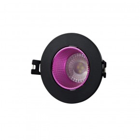DK3061-BK+PI Встраиваемый светильник, IP 20, 10 Вт, GU5.3, LED, черный/розовый, пластик в Сургуте - surgut.ok-mebel.com | фото