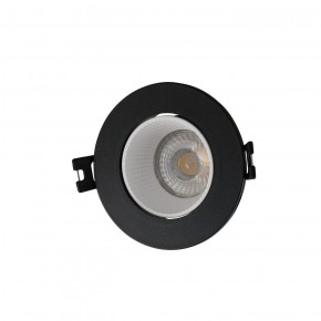 DK3061-BK+WH Встраиваемый светильник, IP 20, 10 Вт, GU5.3, LED, черный/белый, пластик в Сургуте - surgut.ok-mebel.com | фото 1