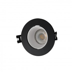 DK3061-BK+WH Встраиваемый светильник, IP 20, 10 Вт, GU5.3, LED, черный/белый, пластик в Сургуте - surgut.ok-mebel.com | фото