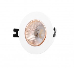 DK3061-WBR Встраиваемый светильник, IP 20, 10 Вт, GU5.3, LED, белый/бронзовый, пластик в Сургуте - surgut.ok-mebel.com | фото