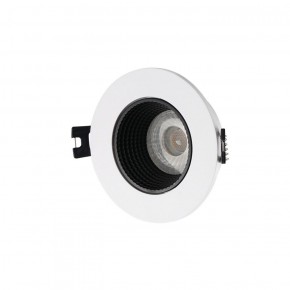 DK3061-WH+BK Встраиваемый светильник, IP 20, 10 Вт, GU5.3, LED, белый/черный, пластик в Сургуте - surgut.ok-mebel.com | фото 1
