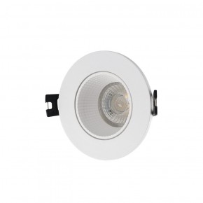 DK3061-WH Встраиваемый светильник, IP 20, 10 Вт, GU5.3, LED, белый/белый, пластик в Сургуте - surgut.ok-mebel.com | фото