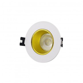 DK3061-WH+YE Встраиваемый светильник, IP 20, 10 Вт, GU5.3, LED, белый/желтый, пластик в Сургуте - surgut.ok-mebel.com | фото 1