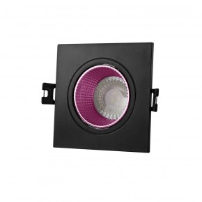 DK3071-BK+PI Встраиваемый светильник, IP 20, 10 Вт, GU5.3, LED, черный/розовый, пластик в Сургуте - surgut.ok-mebel.com | фото