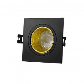 DK3071-BK+YE Встраиваемый светильник, IP 20, 10 Вт, GU5.3, LED, черный/желтый, пластик в Сургуте - surgut.ok-mebel.com | фото 1
