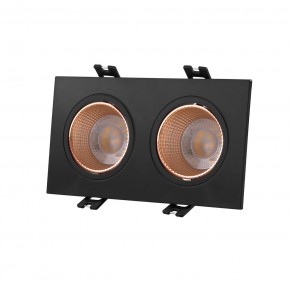 DK3072-BBR Встраиваемый светильник, IP 20, 10 Вт, GU5.3, LED, черный/бронзовый, пластик в Сургуте - surgut.ok-mebel.com | фото