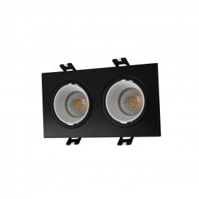 DK3072-BK+WH Встраиваемый светильник, IP 20, 10 Вт, GU5.3, LED, черный/белый, пластик в Сургуте - surgut.ok-mebel.com | фото