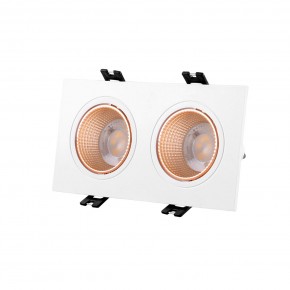DK3072-WBR Встраиваемый светильник, IP 20, 10 Вт, GU5.3, LED, белый/бронзовый, пластик в Сургуте - surgut.ok-mebel.com | фото