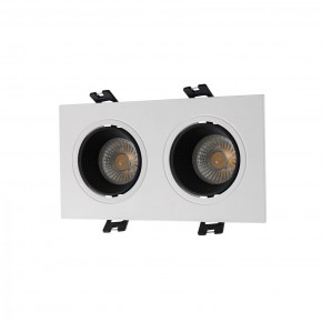 DK3072-WH+BK Встраиваемый светильник, IP 20, 10 Вт, GU5.3, LED, белый/черный, пластик в Сургуте - surgut.ok-mebel.com | фото