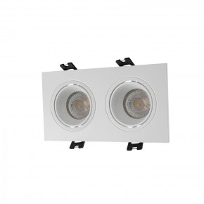 DK3072-WH Встраиваемый светильник, IP 20, 10 Вт, GU5.3, LED, белый/белый, пластик в Сургуте - surgut.ok-mebel.com | фото