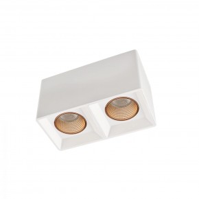 DK3085-WH+BR Светильник накладной IP 20, 10 Вт, GU5.3, LED, белый/бронзовый, пластик в Сургуте - surgut.ok-mebel.com | фото