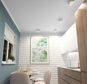 DK3085-WH+BR Светильник накладной IP 20, 10 Вт, GU5.3, LED, белый/бронзовый, пластик в Сургуте - surgut.ok-mebel.com | фото 2