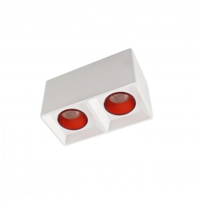 DK3085-WH+RD Светильник накладной IP 20, 10 Вт, GU5.3, LED, белый/красный, пластик в Сургуте - surgut.ok-mebel.com | фото