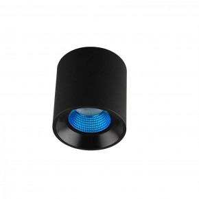 DK3090-BK+CY Светильник накладной IP 20, 10 Вт, GU5.3, LED, черный/голубой, пластик в Сургуте - surgut.ok-mebel.com | фото