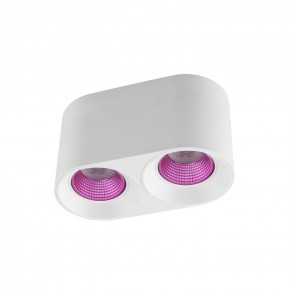 DK3096-WH+PI Светильник накладной IP 20, 10 Вт, GU5.3, LED, белый/розовый, пластик в Сургуте - surgut.ok-mebel.com | фото