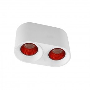 DK3096-WH+RD Светильник накладной IP 20, 10 Вт, GU5.3, LED, белый/красный, пластик в Сургуте - surgut.ok-mebel.com | фото