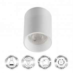 DK3110-WH Светильник накладной IP 20, 10 Вт, GU5.3, LED, белый, пластик в Сургуте - surgut.ok-mebel.com | фото