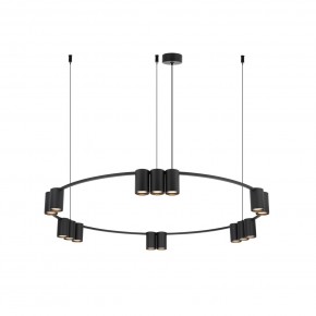DK4067-BK Подвесной светильник ORBIT, IP20, 15xGU10 LED до 15 Вт, черный матовый, алюминий в Сургуте - surgut.ok-mebel.com | фото 3