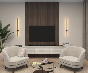 DK5014-BK Бра 1000 мм, 3000К, IP20, 12 Вт, черный, алюминий в Сургуте - surgut.ok-mebel.com | фото 5