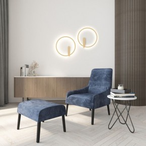 DK5035-SG Бра ROUND со светодиодом, IP20, 24W, 3000/4000/6500K, матовое золото, алюминий в Сургуте - surgut.ok-mebel.com | фото 7