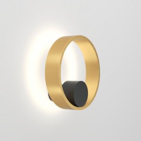 DK5060-BK+SG Бра ORBIT, IP20, 3000К, LED, 10 Вт, черный + сатинированное золото, алюминий в Сургуте - surgut.ok-mebel.com | фото