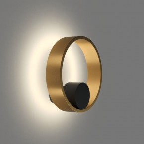 DK5060-BK+SG Бра ORBIT, IP20, 3000К, LED, 10 Вт, черный + сатинированное золото, алюминий в Сургуте - surgut.ok-mebel.com | фото 3