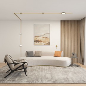 DK5072-SB Бра SHINE WALL со светодиодом, D104*H68, IP20, 3000К, 3W, RA?90, сатинированная латунь, алюминий в Сургуте - surgut.ok-mebel.com | фото 5