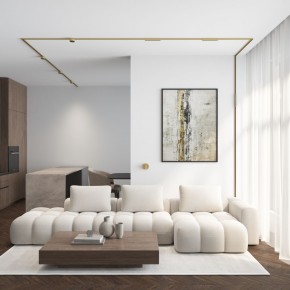 DK5072-SB Бра SHINE WALL со светодиодом, D104*H68, IP20, 3000К, 3W, RA?90, сатинированная латунь, алюминий в Сургуте - surgut.ok-mebel.com | фото 6