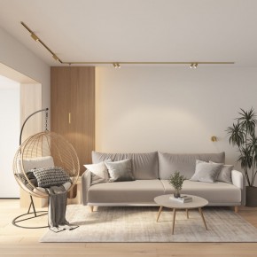 DK5072-SB Бра SHINE WALL со светодиодом, D104*H68, IP20, 3000К, 3W, RA?90, сатинированная латунь, алюминий в Сургуте - surgut.ok-mebel.com | фото 8