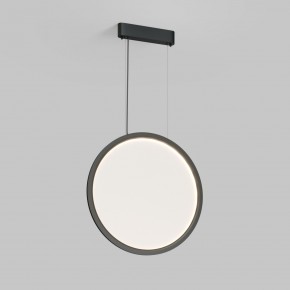 DK6606-BK Подвесной вертикальный светильник Veil со светодиодом H1700 d600 220V 48W 3000-6000K IP20 черный алюминий в Сургуте - surgut.ok-mebel.com | фото