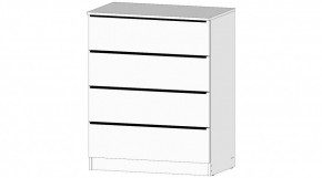 ЭЛЕГАНТ Комод 4 ящика (белый) в Сургуте - surgut.ok-mebel.com | фото