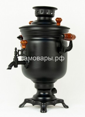 Электрический самовар "Черный Русский" матовая банка на 3 литра (Ограниченная серия) в Сургуте - surgut.ok-mebel.com | фото