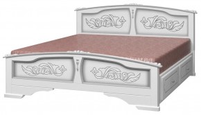 ЕЛЕНА Кровать из массива 1400 с 2-мя ящиками  в Сургуте - surgut.ok-mebel.com | фото