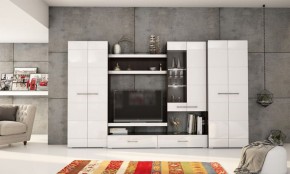 Фиеста №13 Комод глухой (Венге/Белый глянец) в Сургуте - surgut.ok-mebel.com | фото 2