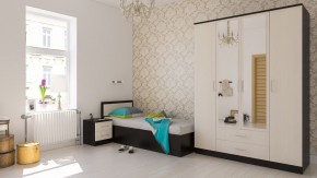 Фиеста Кровать 0900, цвет венге/дуб лоредо, ШхГхВ 93,5х203,5х80 см., сп.м. 900х2000 мм., без матраса, основание есть в Сургуте - surgut.ok-mebel.com | фото 5