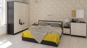 Фиеста Кровать 1800, цвет венге/дуб лоредо, ШхГхВ 183,5х203,5х80 см., сп.м. 1800х2000 мм., без матраса, основание есть в Сургуте - surgut.ok-mebel.com | фото 5