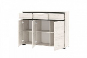ГРЕТТА Комод 3С3Я 3дв, 3ящ (дуб крафт) в Сургуте - surgut.ok-mebel.com | фото 2
