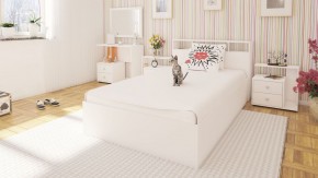 Камелия Кровать 1200, цвет белый, ШхГхВ 123,5х217х78,2 см., сп.м. 1200х2000 мм., без матраса, основание есть в Сургуте - surgut.ok-mebel.com | фото 4
