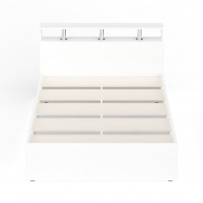 Камелия Кровать 1400, цвет белый, ШхГхВ 143,5х217х78,2 см., сп.м. 1400х2000 мм., без матраса, основание есть в Сургуте - surgut.ok-mebel.com | фото 5
