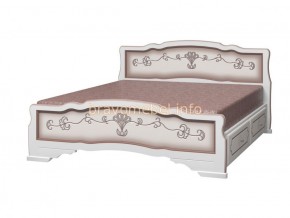 КАРИНА-6 Кровать из массива 1800 (Дуб молочный) с 2-мя ящиками в Сургуте - surgut.ok-mebel.com | фото