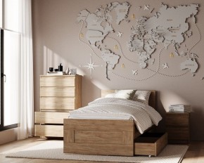 Комод КАСТОР с пятью ящиками, цвет Дуб Сонома в Сургуте - surgut.ok-mebel.com | фото 3