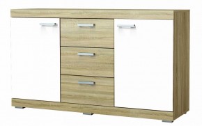 СОНАТА КС-1500 Комод (Дуб сонома/Белый глянец) в Сургуте - surgut.ok-mebel.com | фото