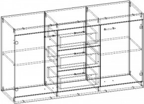 СОНАТА Комод КС-1500 (Дуб сонома/Дуб сакраменто) в Сургуте - surgut.ok-mebel.com | фото 2